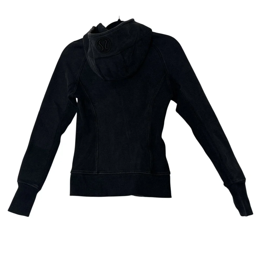 Lululemon Women's Scuba Full Zip Hoodie Jacket Size 4‎ Athleisure Active Outdoor